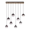Leuchten-Direkt GREEN ZEA Pendant Light Ecru, black, 8-light sources