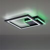 Leuchten-Direkt MUSIKA Ceiling Light LED black, 1-light source, Remote control, Colour changer