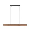 Paul-Neuhaus NANIA Pendant Light LED Wood like finish, black, 1-light source
