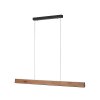 Paul-Neuhaus NANIA Pendant Light LED Wood like finish, black, 1-light source