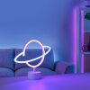 Leuchten-Direkt NEON-SATURN decorative light LED white, 1-light source