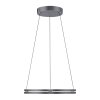 Paul-Neuhaus PURE E-LOOP Pendant Light LED grey, 2-light sources, Remote control