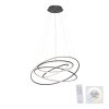 Paul-Neuhaus TESSARA Pendant Light LED anthracite, 1-light source, Remote control