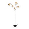 Reality BOLZANO Floor Lamp black, 5-light sources