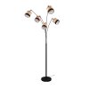 Reality BOLZANO Floor Lamp black, 5-light sources