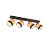 Reality BOLZANO Ceiling Light black, 4-light sources