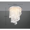 Reality POMP Ceiling Light LED chrome, 1-light source, Remote control