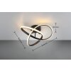 Reality MEO Ceiling Light LED black, 1-light source