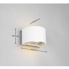 Reality TALENT Outdoor Wall Light LED white, 2-light sources, Motion sensor