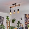 Soungou Ceiling Light Ecru, black, 3-light sources