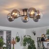 Chehalis Ceiling Light - glass 15 cm gold, black, 6-light sources