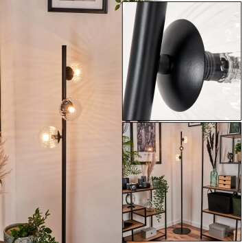 Remaisnil Floor Lamp - glass 10 cm clear, 3-light sources
