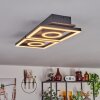 Taboneira Ceiling Light LED dark brown, black, 2-light sources