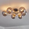 Chehalis Ceiling Light - glass 15 cm gold, black, 6-light sources