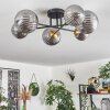 Chehalis Ceiling Light - glass 10 cm, 12 cm, 15 cm gold, black, 6-light sources