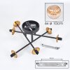 Chehalis Ceiling Light - glass 15 cm gold, black, 6-light sources