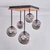 Chehalis Ceiling Light - glass 10 cm, 12 cm, 15 cm Ecru, black, 5-light sources