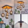 Chehalis Ceiling Light - glass 15 cm Ecru, black, 5-light sources