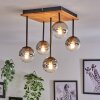 Chehalis Ceiling Light - glass 10 cm Ecru, black, 5-light sources
