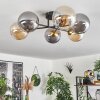 Chehalis Ceiling Light - glass 15 cm gold, black, 6-light sources