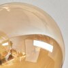 Chehalis Ceiling Light - glass 15 cm gold, black, 6-light sources