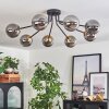 Chehalis Ceiling Light - glass 12 cm gold, black, 8-light sources
