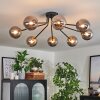 Chehalis Ceiling Light - glass 12 cm gold, black, 8-light sources