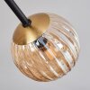 Chehalis Ceiling Light - glass 10 cm gold, black, 8-light sources