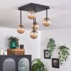 Chehalis Ceiling Light - glass 10 cm gold, black, 5-light sources
