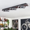 Taboneira Ceiling Light LED dark brown, black, 3-light sources