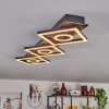 Taboneira Ceiling Light LED dark brown, black, 3-light sources
