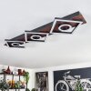 Taboneira Ceiling Light LED dark brown, black, 3-light sources