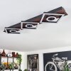Taboneira Ceiling Light LED dark brown, black, 3-light sources