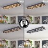 Taboneira Ceiling Light LED dark brown, black, 3-light sources