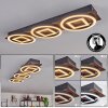Taboneira Ceiling Light LED dark brown, black, 3-light sources