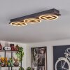 Taboneira Ceiling Light LED dark brown, black, 3-light sources