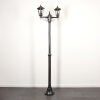 Loria Lamp Post black, silver, 2-light sources