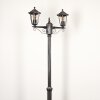 Loria Lamp Post black, silver, 2-light sources