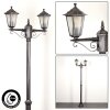 Loria Lamp Post black, silver, 2-light sources