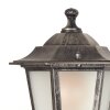 Loria Lamp Post black, silver, 2-light sources