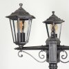 Loria Lamp Post black, silver, 3-light sources