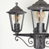 Loria Lamp Post black, silver, 3-light sources