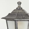 Loria Lamp Post black, silver, 3-light sources