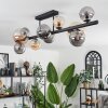 Chehalis Ceiling Light - glass 10 cm, 12 cm, 15 cm Amber, Smoke-coloured, 10-light sources