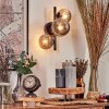 Chehalis Wall Light - glass 10, 12 cm Smoke-coloured, 3-light sources