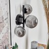 Chehalis Wall Light - glass 10, 12 cm Smoke-coloured, 3-light sources