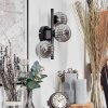 Chehalis Wall Light - glass 10 cm Smoke-coloured, 3-light sources