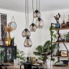 Echallens Pendant Light black, 5-light sources