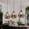 Herisau Pendant Light black, 3-light sources