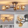 Chehalis Ceiling Light - glass 10 cm gold, black, 6-light sources